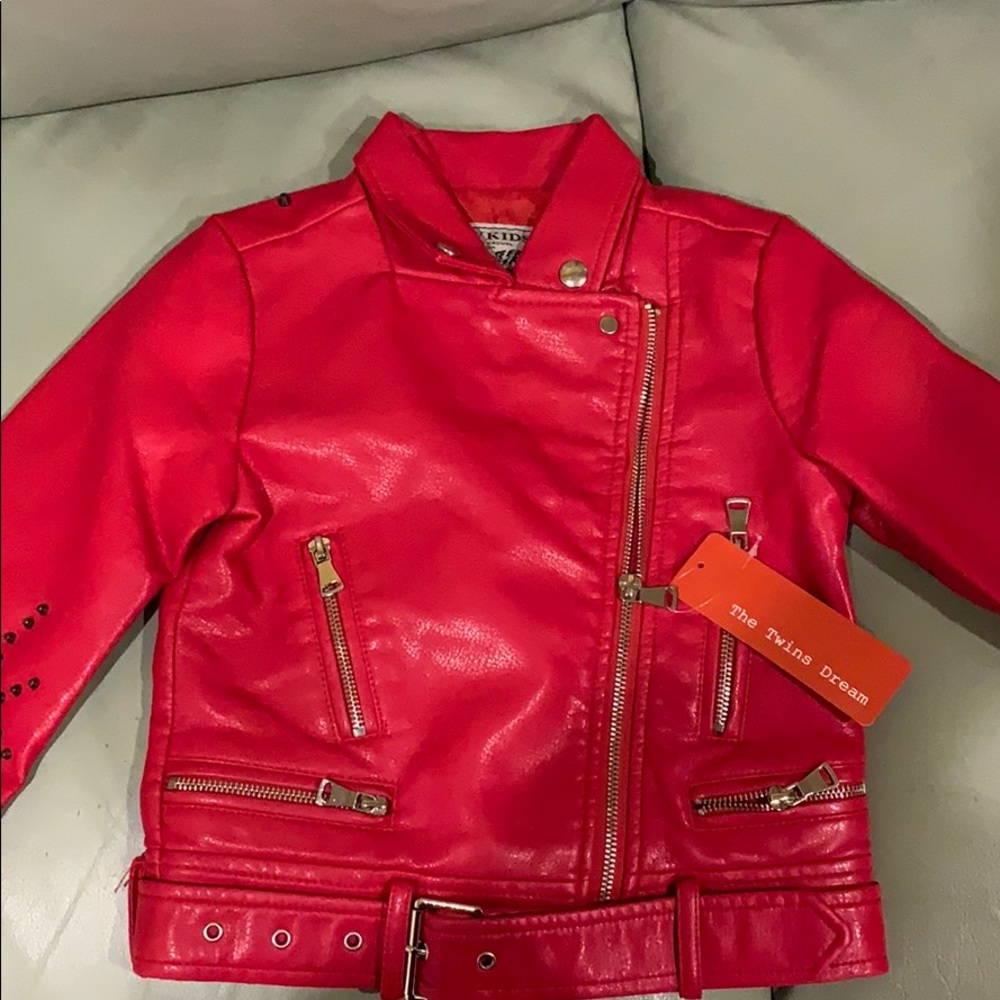 Toddler red moto jck